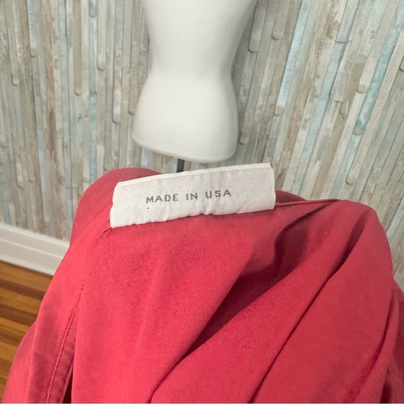 Eleven Stitch Design S Red Swing Button Down Shirt Top Blouse Lagenlook - Picture 7 of 8